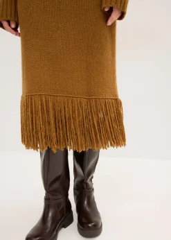 Clearance Vestido de punto con flecos en el dobladillo Mujer Vestidos|Ropa De Punto