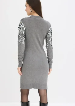 Best Vestido de punto con lentejuelas Mujer Vestidos|Ropa De Punto