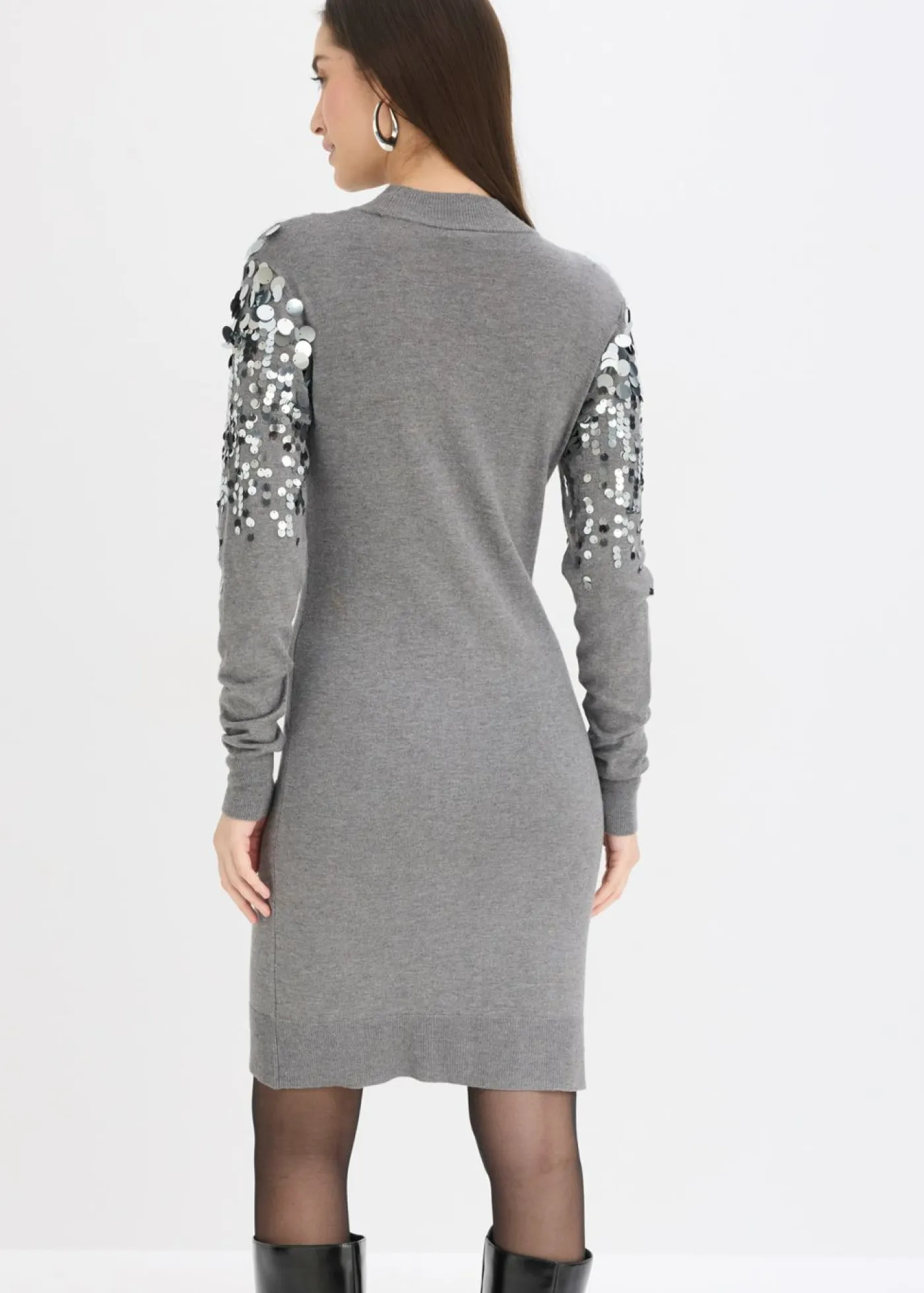 Best Vestido de punto con lentejuelas Mujer Vestidos|Ropa De Punto