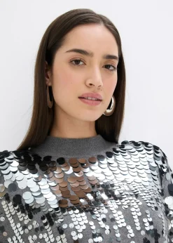 Best Vestido de punto con lentejuelas Mujer Vestidos|Ropa De Punto