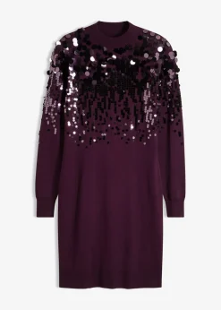 Online Vestido de punto con lentejuelas Mujer Vestidos|Ropa De Punto