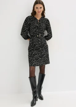 Discount Vestido de punto con línea en A Mujer Vestidos