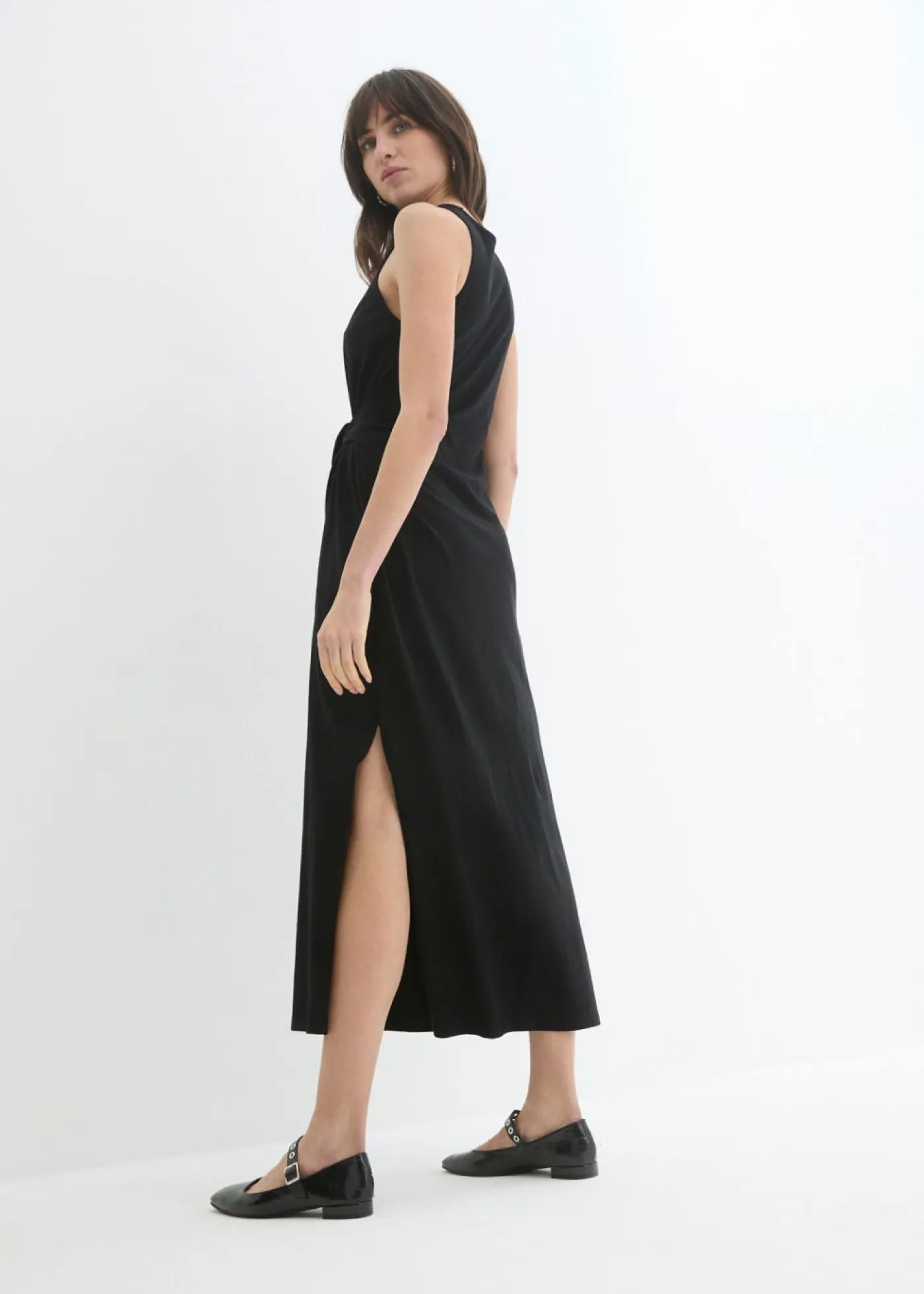 Best Vestido de punto con nudo Mujer Vestidos