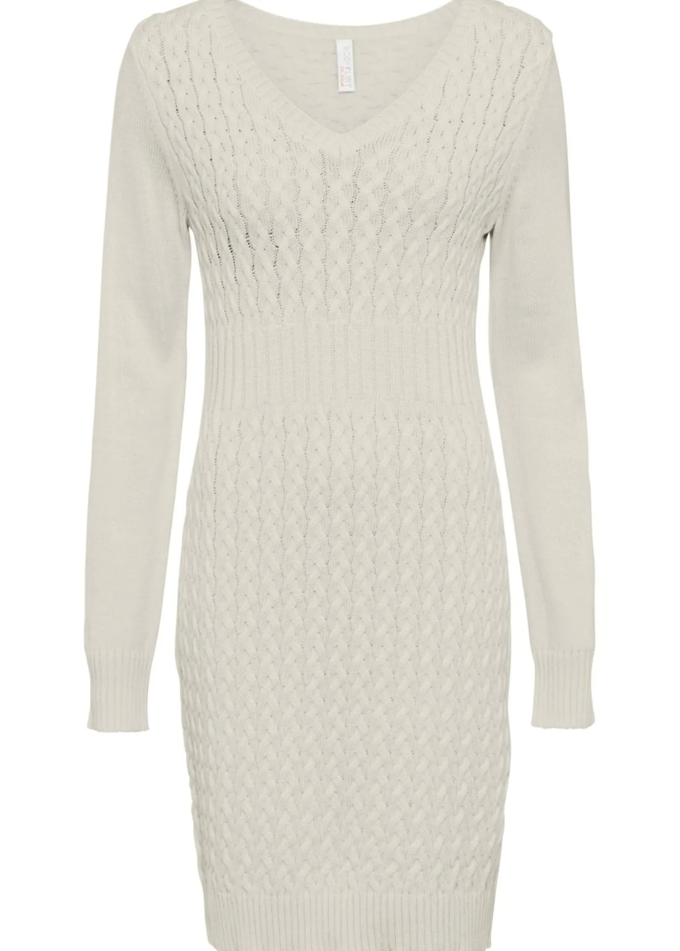 Online Vestido de punto con patrón trenzado Mujer Vestidos|Ropa De Punto