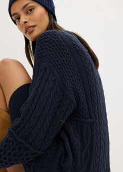 Clearance Vestido de punto con patrón trenzado Mujer Vestidos|Ropa De Punto