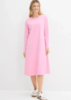 Best Vestido de punto de algodón orgánico puro pesado Mujer Básicos|Vestidos