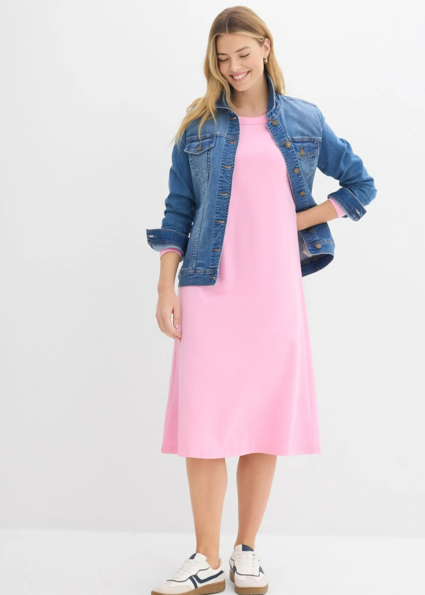 Best Vestido de punto de algodón orgánico puro pesado Mujer Básicos|Vestidos