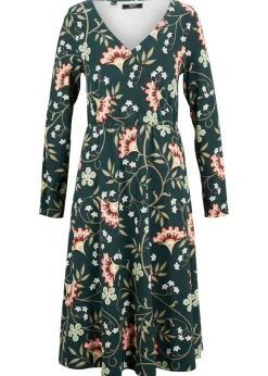 Vestido de punto de algodón con diseño cruzado Mujer Vestidos