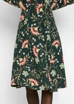 Vestido de punto de algodón con diseño cruzado Mujer Vestidos