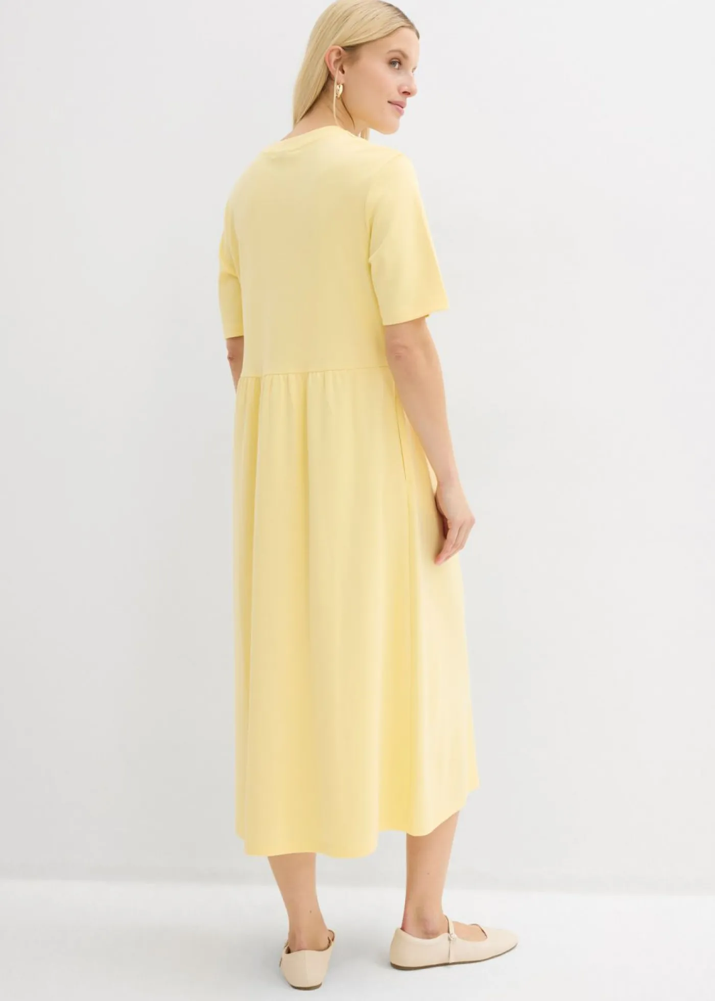 Clearance Vestido de punto de algodón puro Mujer Vestidos|Novedades