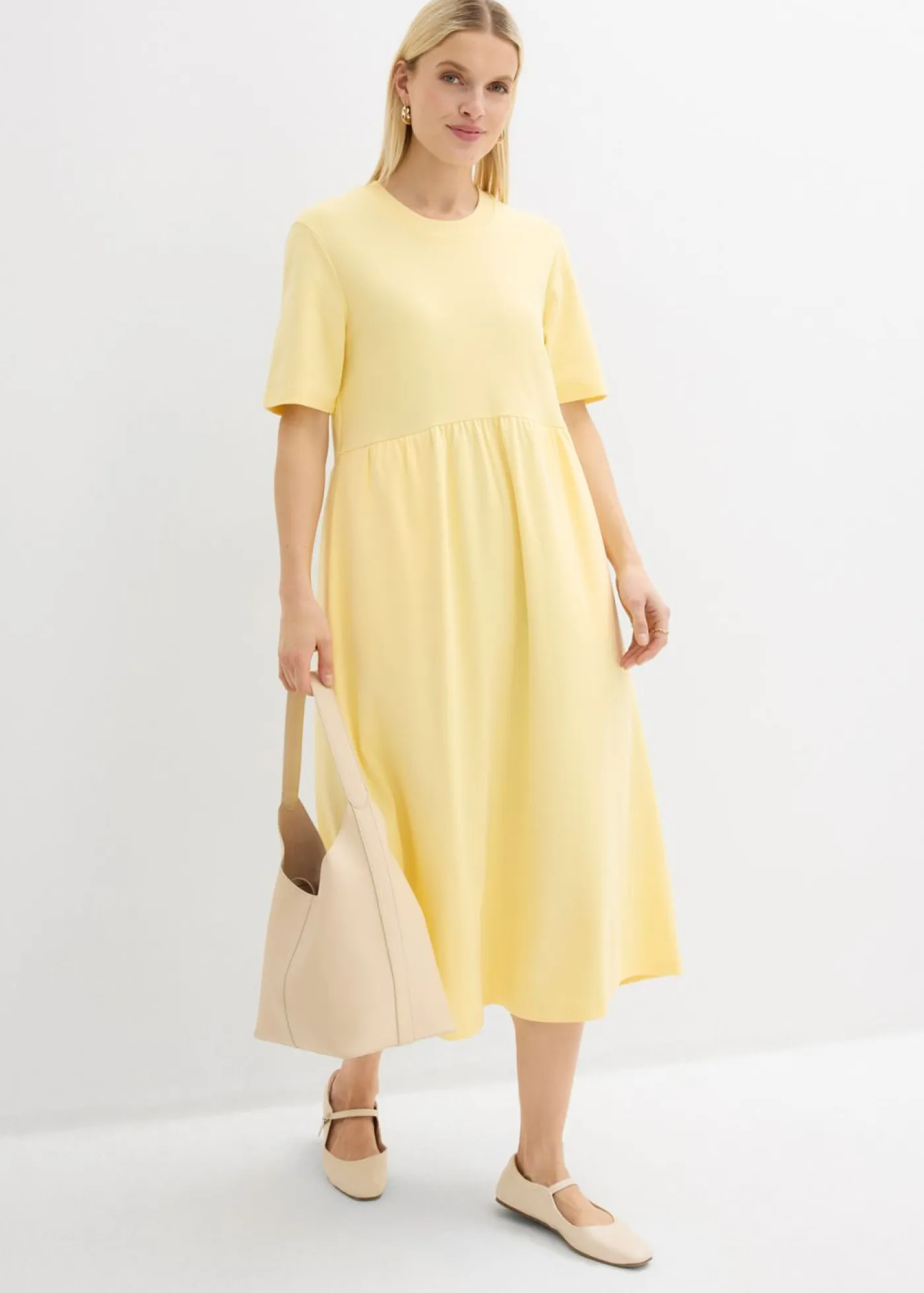 Clearance Vestido de punto de algodón puro Mujer Vestidos|Novedades