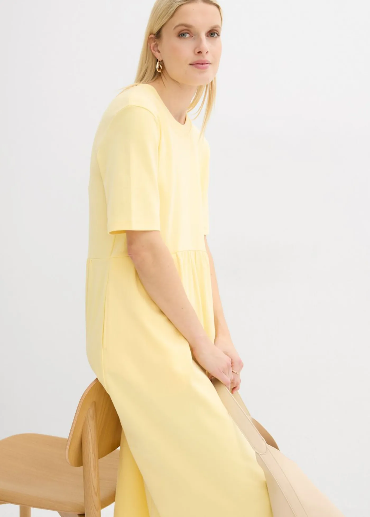 Clearance Vestido de punto de algodón puro Mujer Vestidos|Novedades