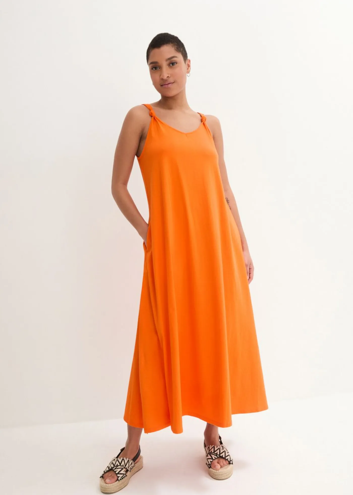 Outlet Vestido de punto de algodón puro Mujer Vestidos