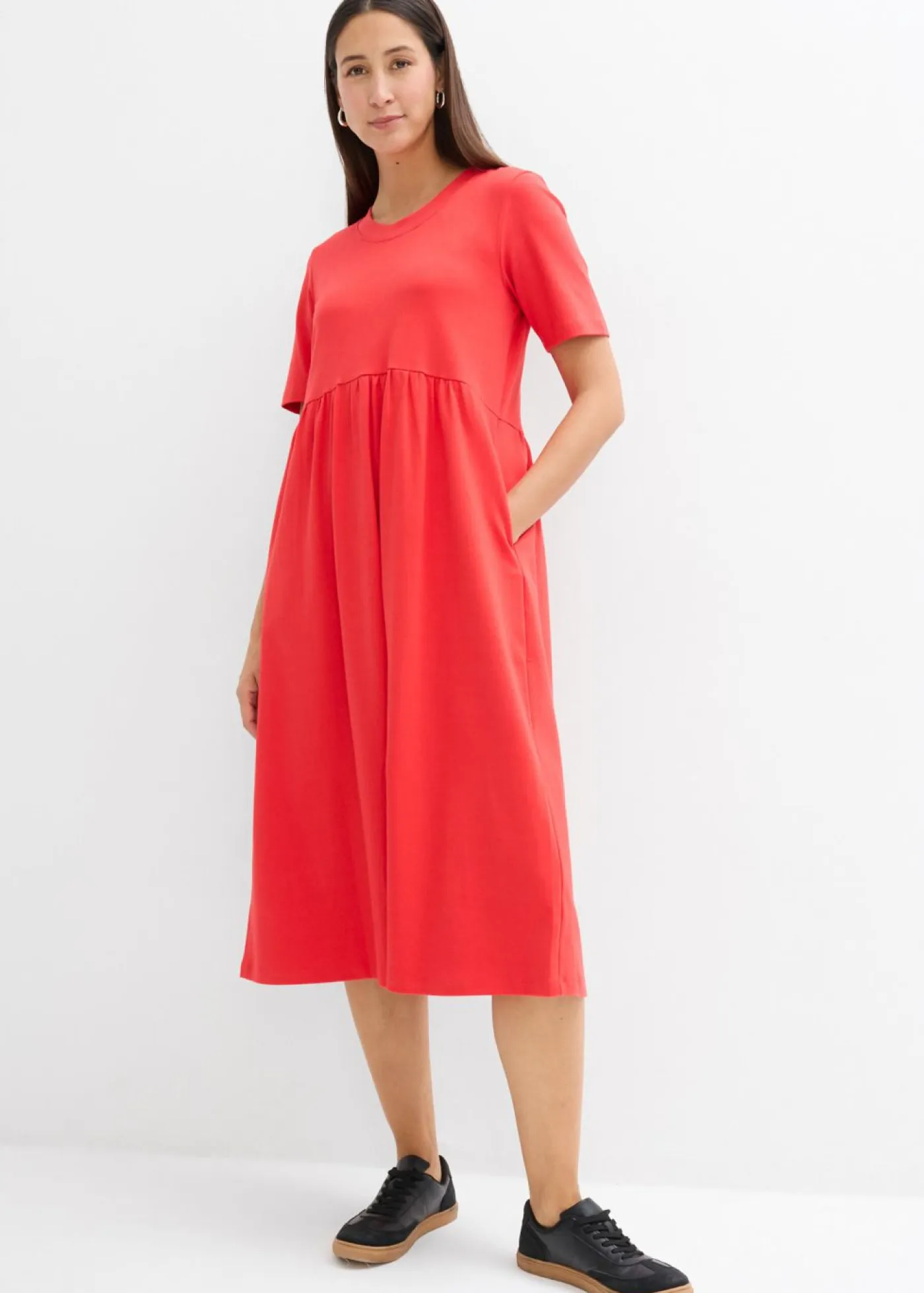 Sale Vestido de punto de algodón puro Mujer Vestidos|Novedades