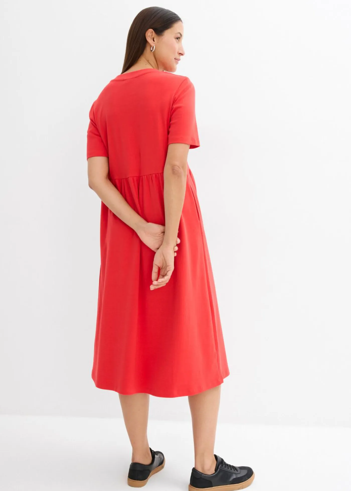 Sale Vestido de punto de algodón puro Mujer Vestidos|Novedades