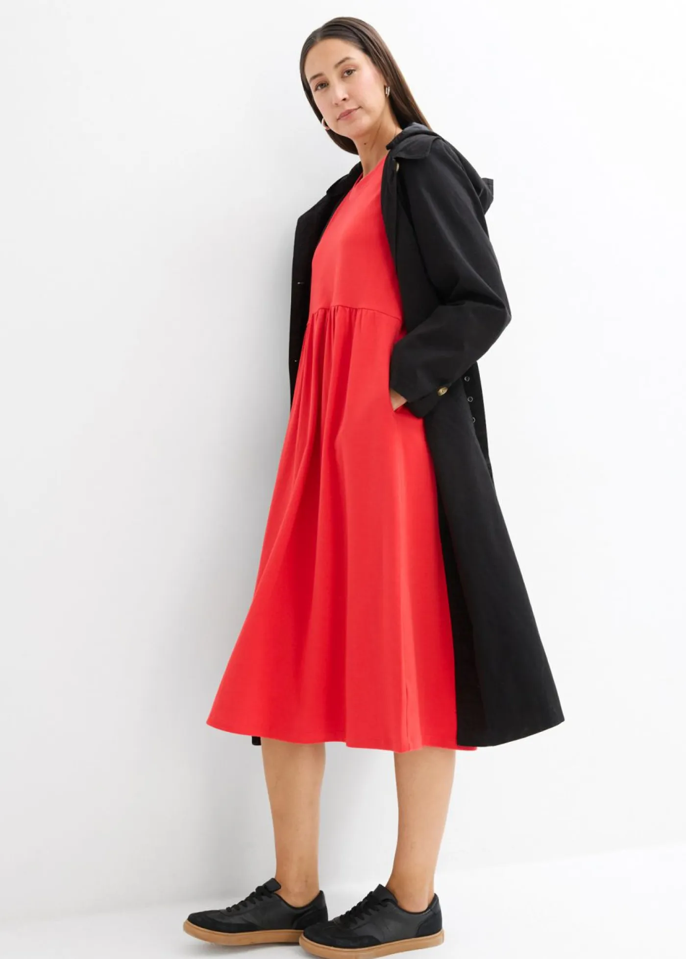 Sale Vestido de punto de algodón puro Mujer Vestidos|Novedades