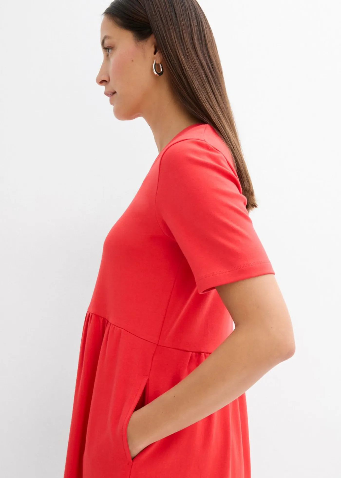 Sale Vestido de punto de algodón puro Mujer Vestidos|Novedades