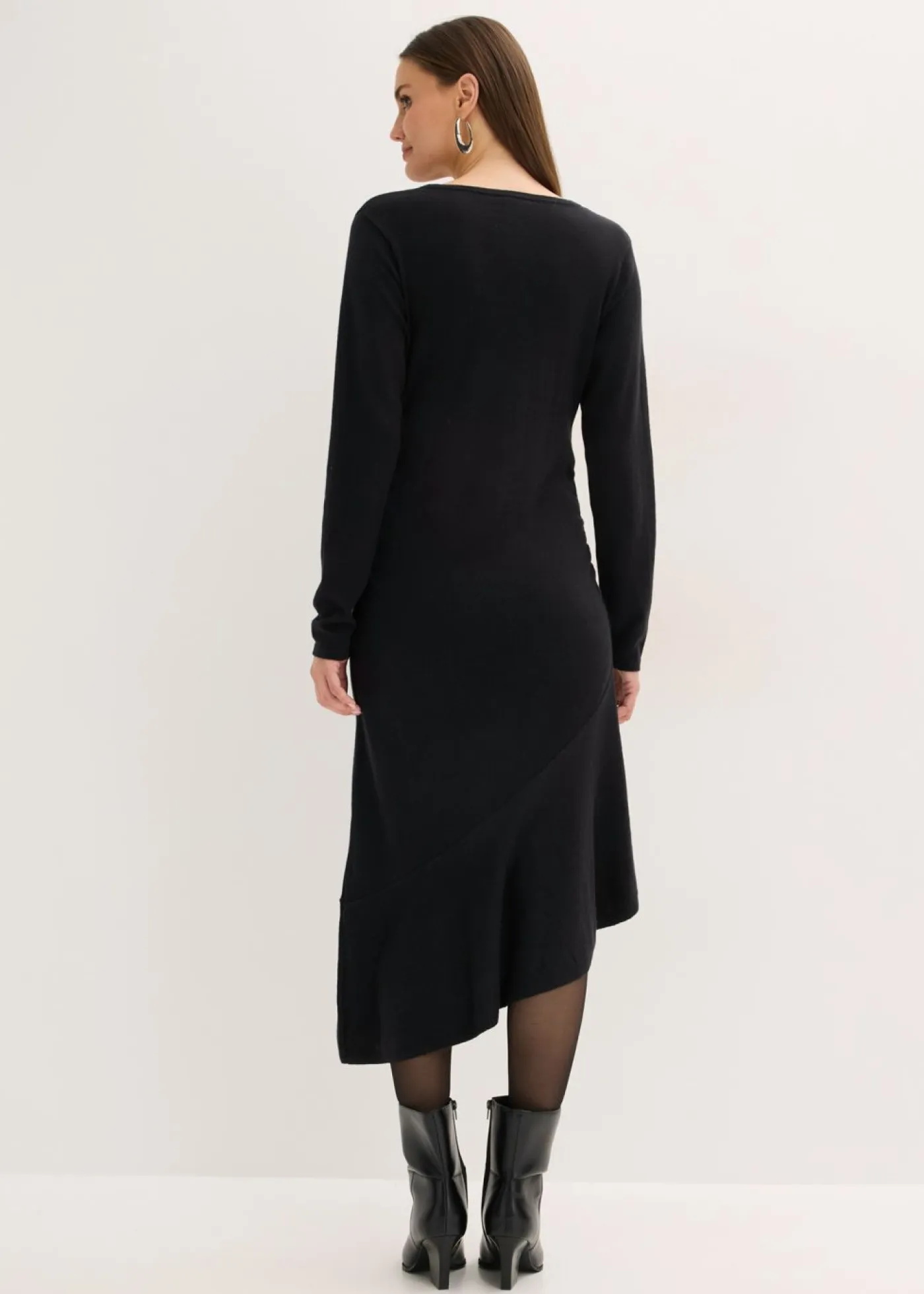 Discount Vestido de punto de algodón y cachemir con dobladillo asimétrico Mujer Vestidos|Ropa De Punto