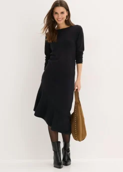 Discount Vestido de punto de algodón y cachemir con dobladillo asimétrico Mujer Vestidos|Ropa De Punto