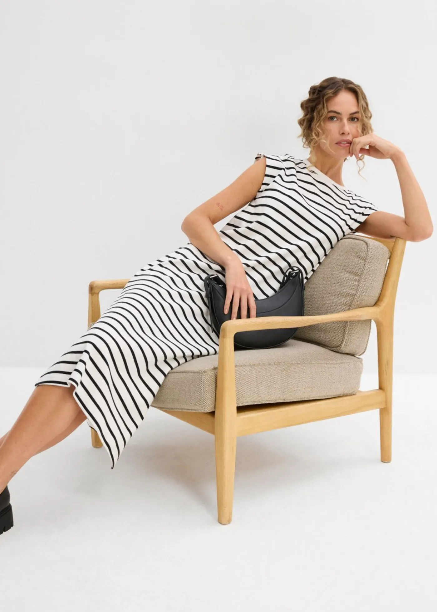 Vestido de punto de algodón puro Mujer Vestidos