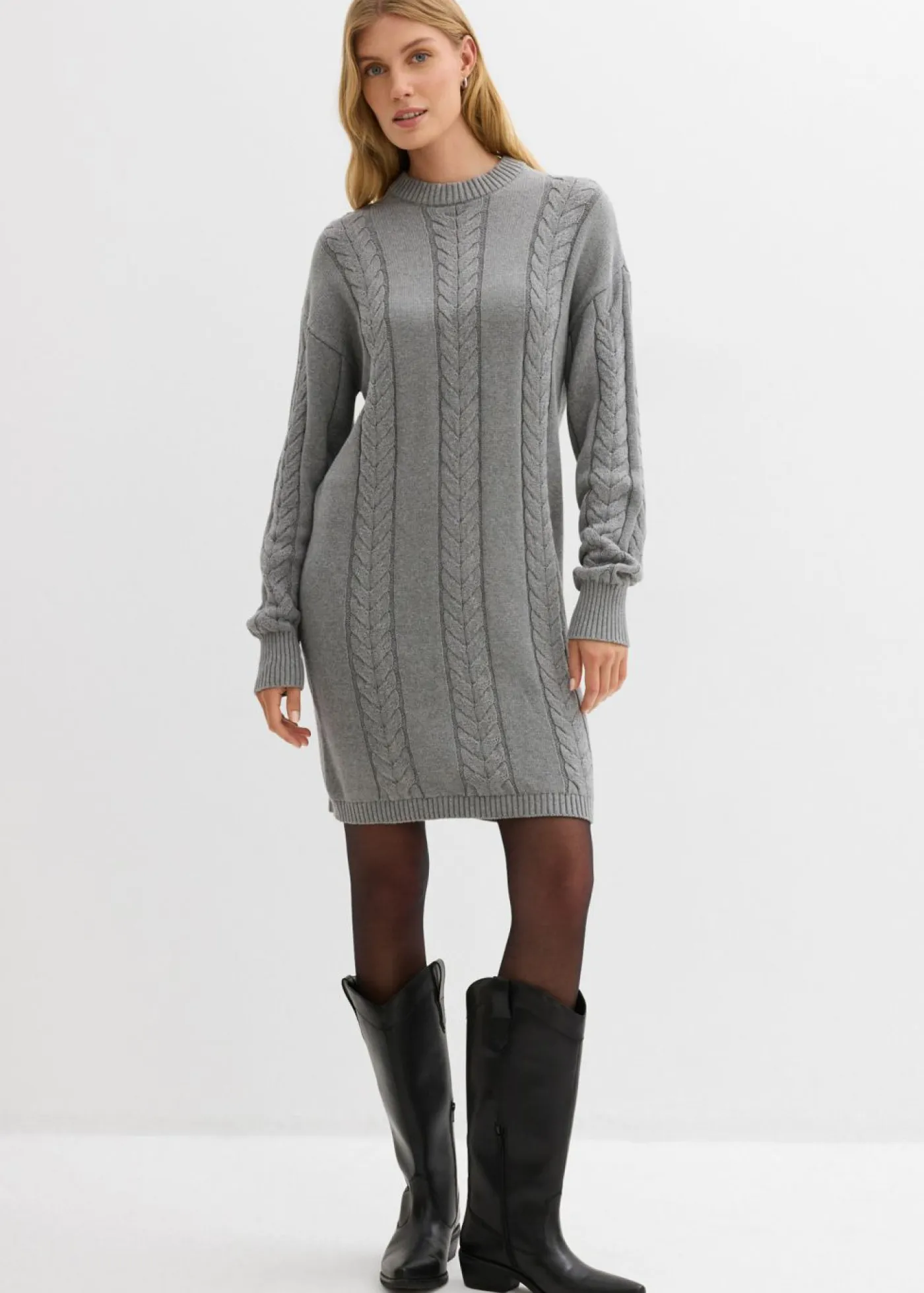 New Vestido de punto de algodón puro Mujer Vestidos|Ropa De Punto