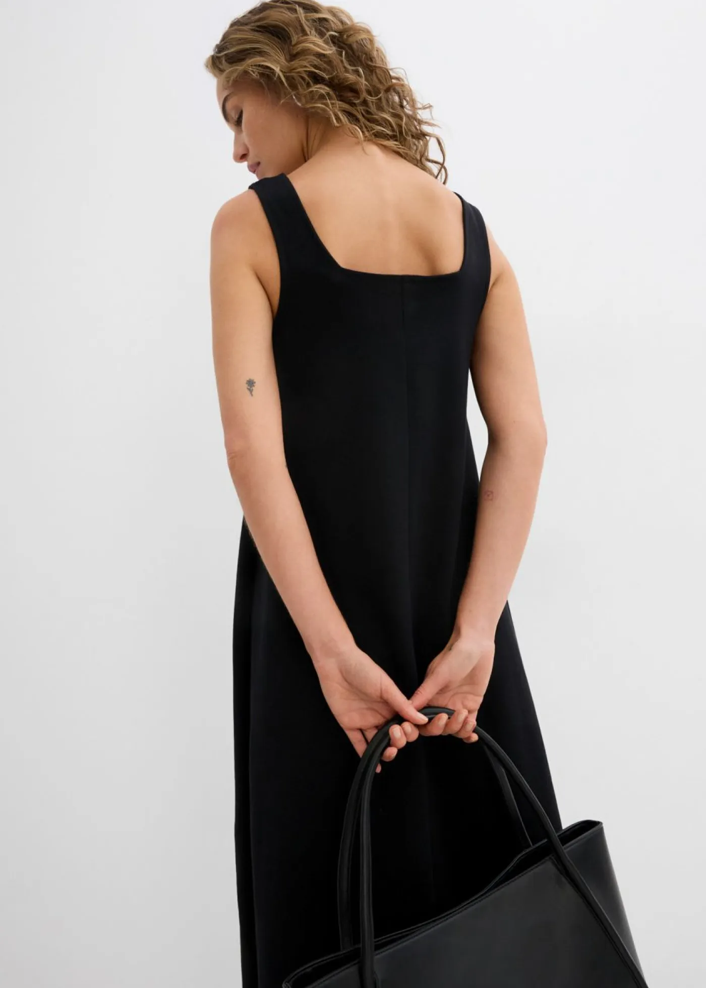 Online Vestido de punto de algodón orgánico puro Mujer Esenciales|Vestidos