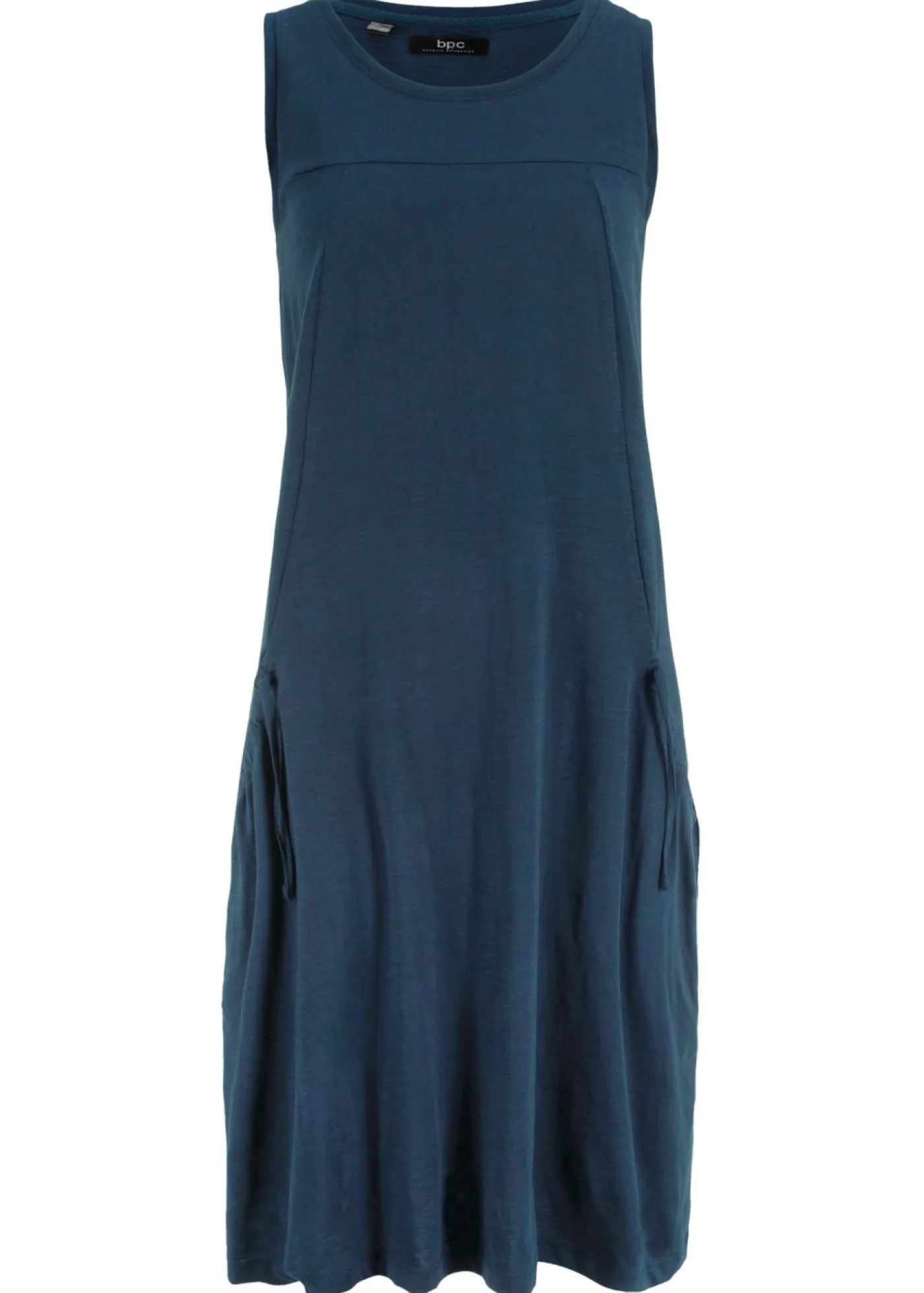 Online Vestido de punto de algodón con bolsillos Mujer Vestidos