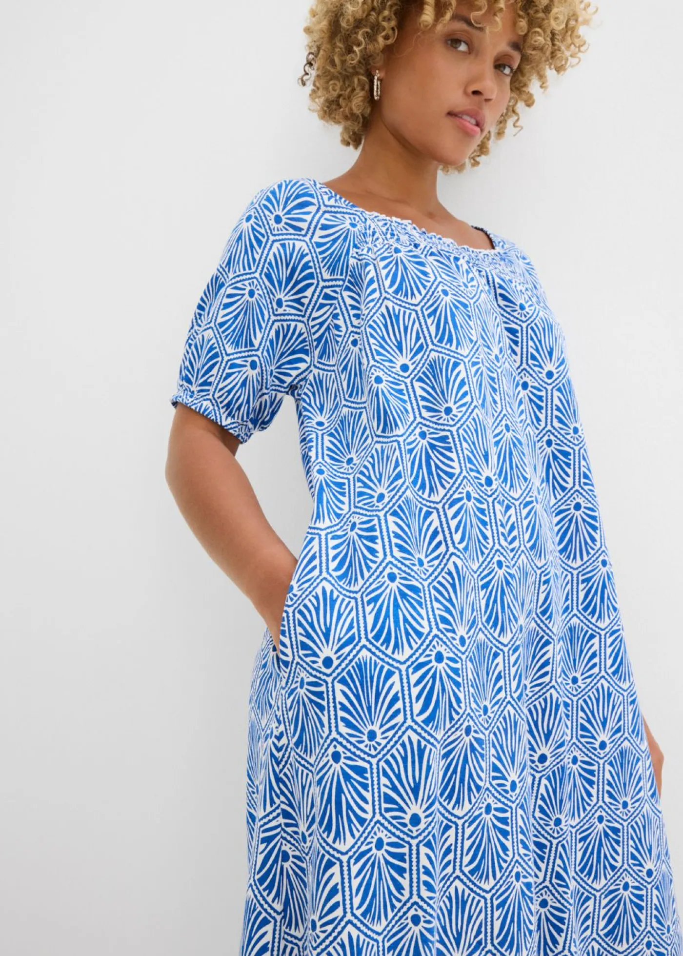Vestido de punto de algodón orgánico puro Mujer Vestidos