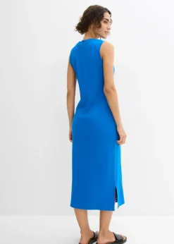 Online Vestido de punto de algodón con elástico Mujer Vestidos