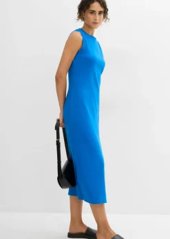 Online Vestido de punto de algodón con elástico Mujer Vestidos