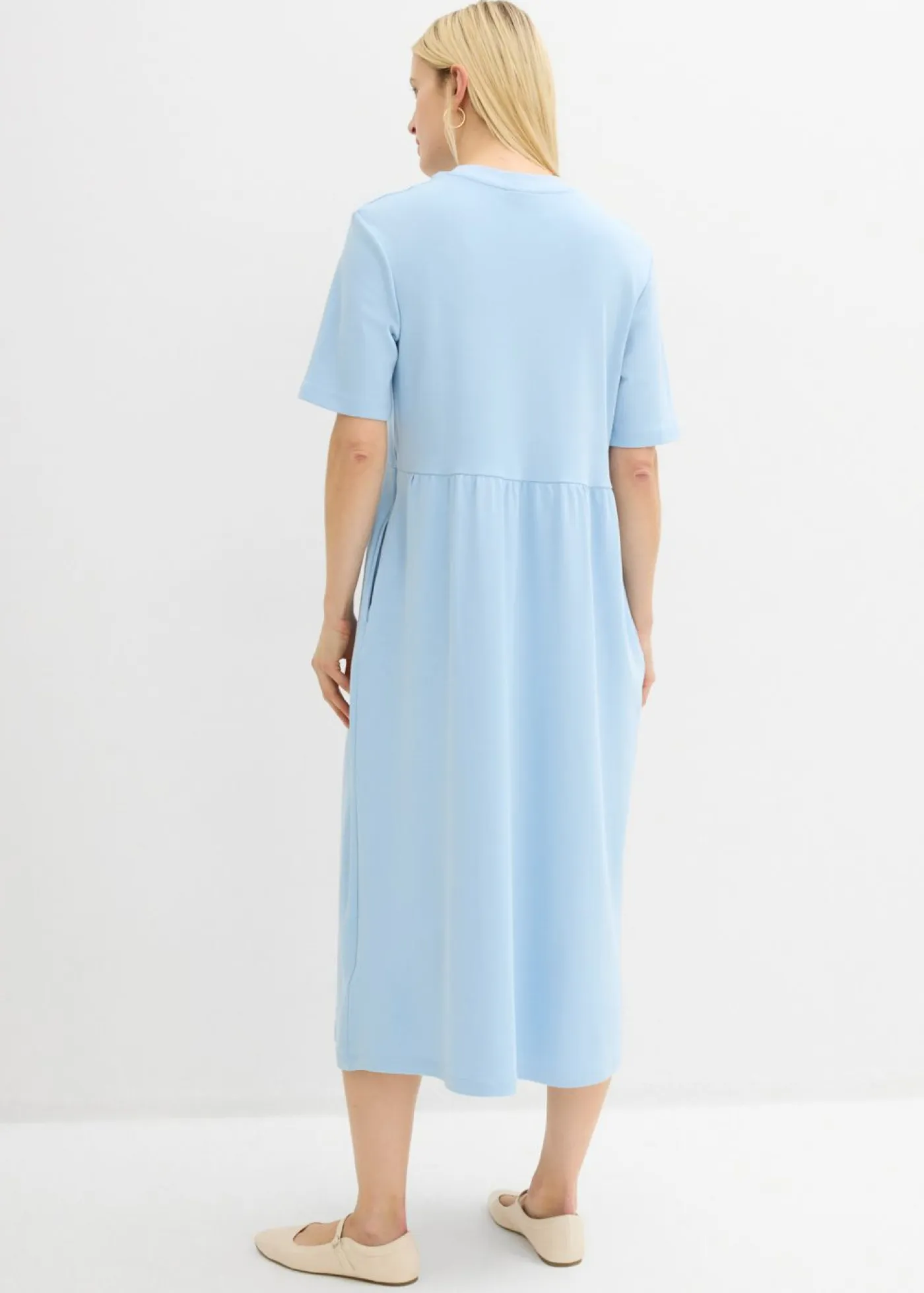 Online Vestido de punto de algodón puro Mujer Vestidos|Novedades