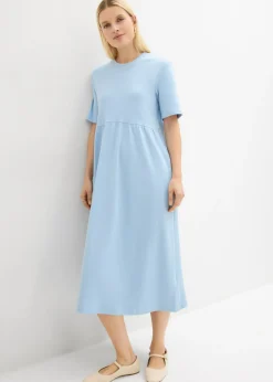 Online Vestido de punto de algodón puro Mujer Vestidos|Novedades
