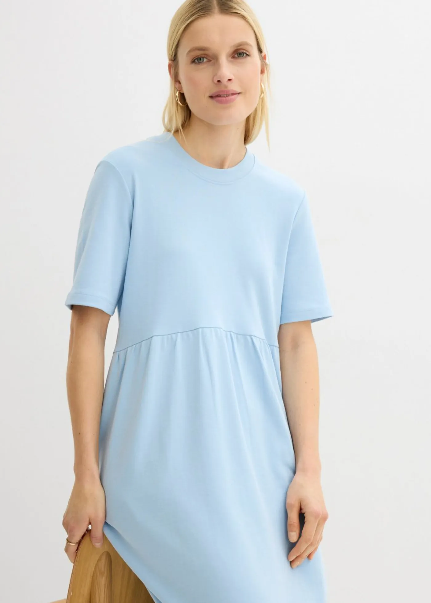 Online Vestido de punto de algodón puro Mujer Vestidos|Novedades