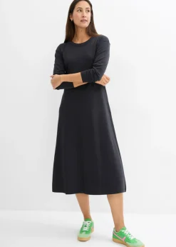Best Vestido de punto de algodón orgánico puro pesado Mujer Básicos|Vestidos