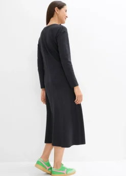 Best Vestido de punto de algodón orgánico puro pesado Mujer Básicos|Vestidos