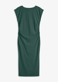 Online Vestido de punto de algodón con elástico Mujer Vestidos