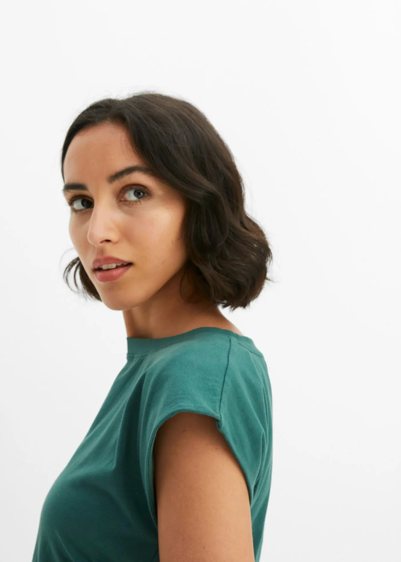 Online Vestido de punto de algodón con elástico Mujer Vestidos