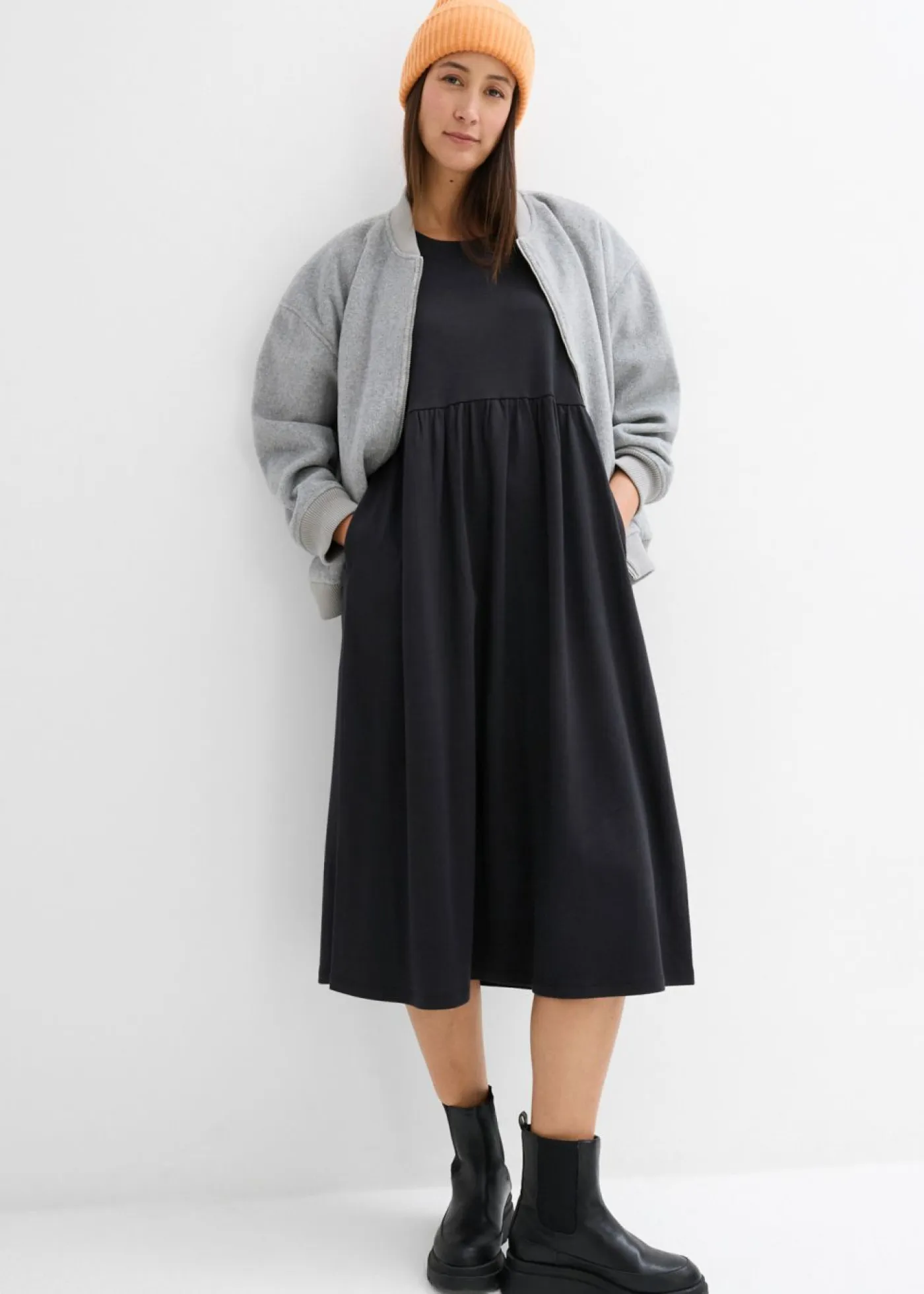 Best Vestido de punto de algodón puro Mujer Vestidos|Novedades