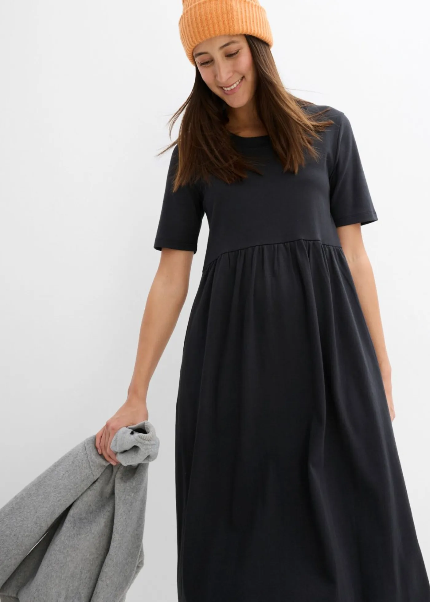 Best Vestido de punto de algodón puro Mujer Vestidos|Novedades