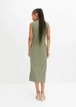 Sale Vestido de punto de algodón con elástico Mujer Vestidos