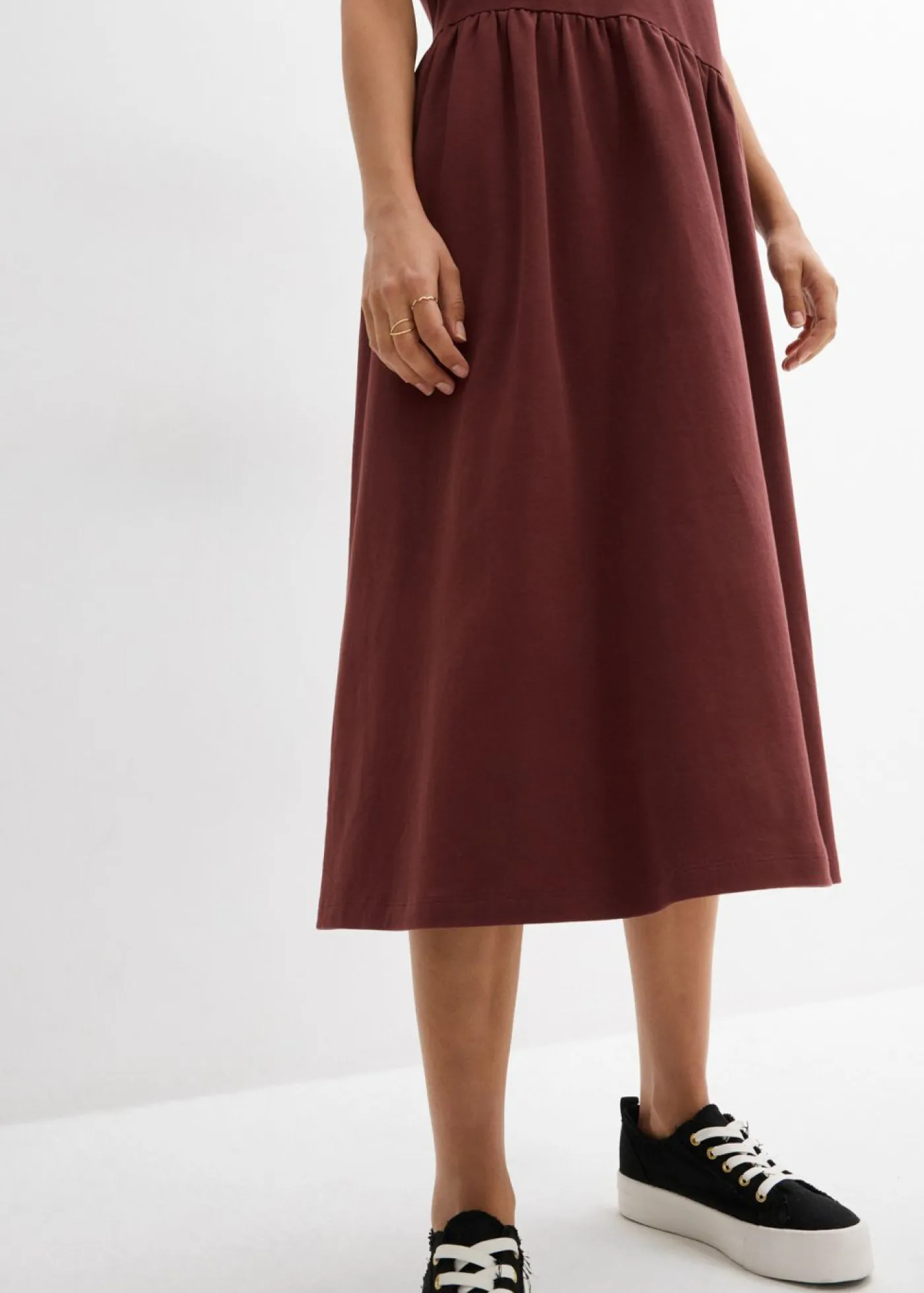 Outlet Vestido de punto de algodón orgánico puro Mujer Vestidos