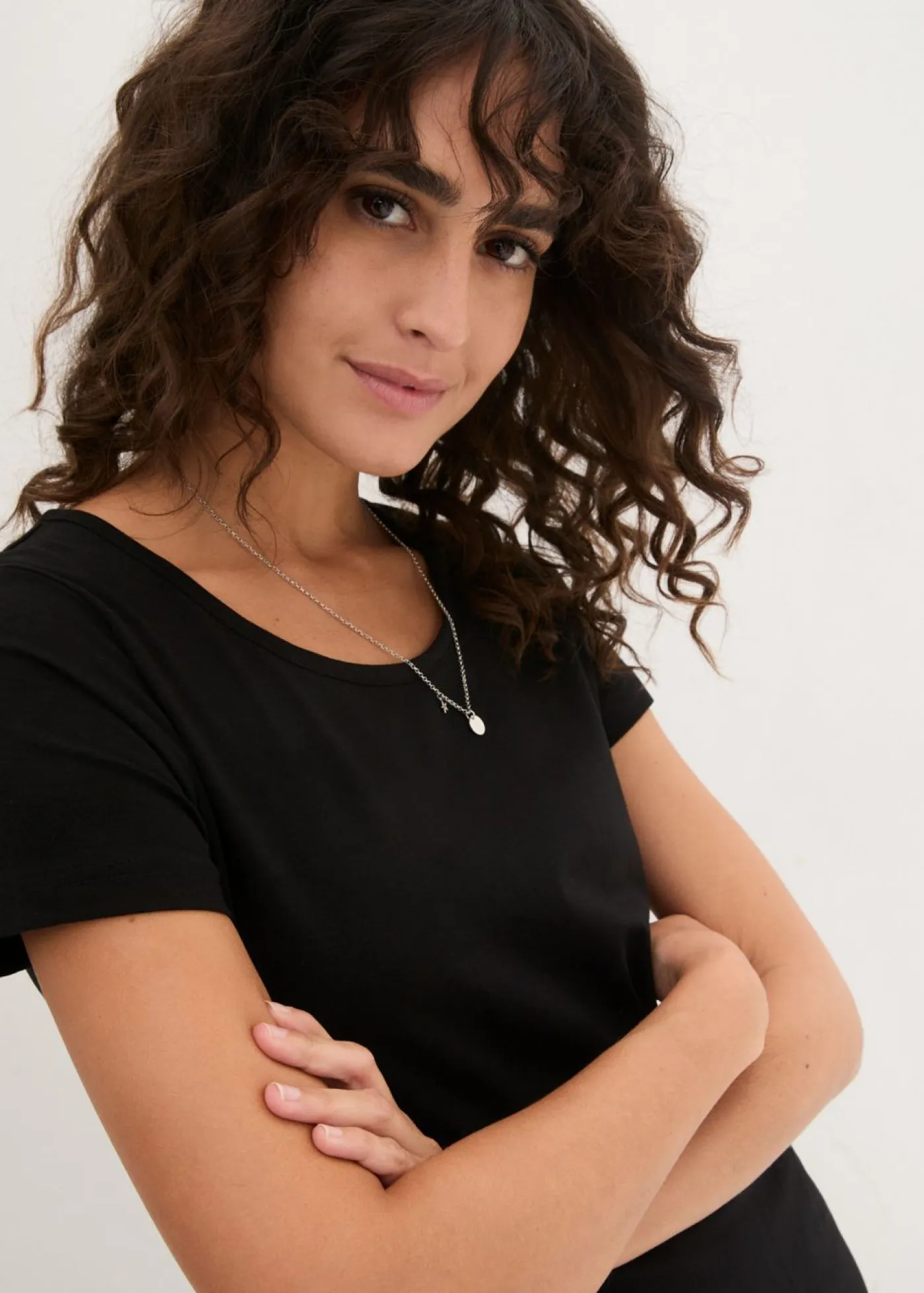 Clearance Vestido de punto de algodón orgánico elástico Mujer Básicos|Vestidos