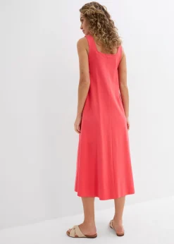 New Vestido de punto de algodón orgánico puro Mujer Esenciales|Vestidos