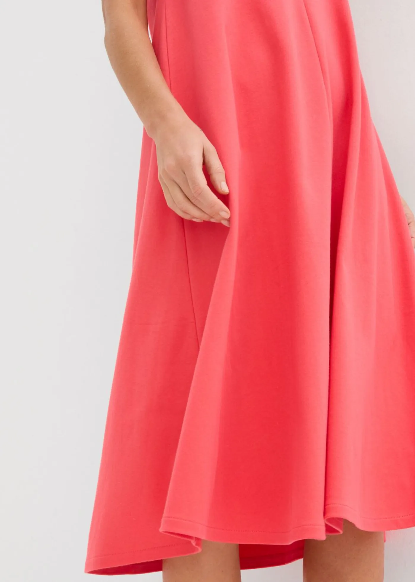 New Vestido de punto de algodón orgánico puro Mujer Esenciales|Vestidos