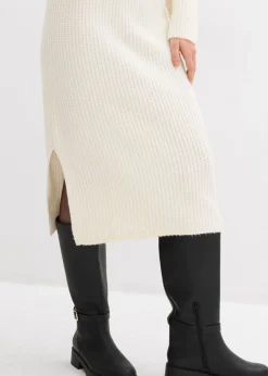 New Vestido de punto de canalé Mujer Vestidos|Ropa De Punto