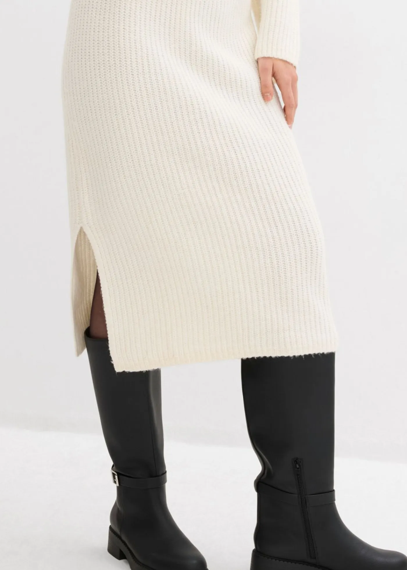 New Vestido de punto de canalé Mujer Vestidos|Ropa De Punto