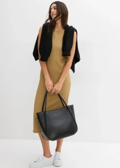 Outlet Vestido de punto de crepé Mujer Vestidos