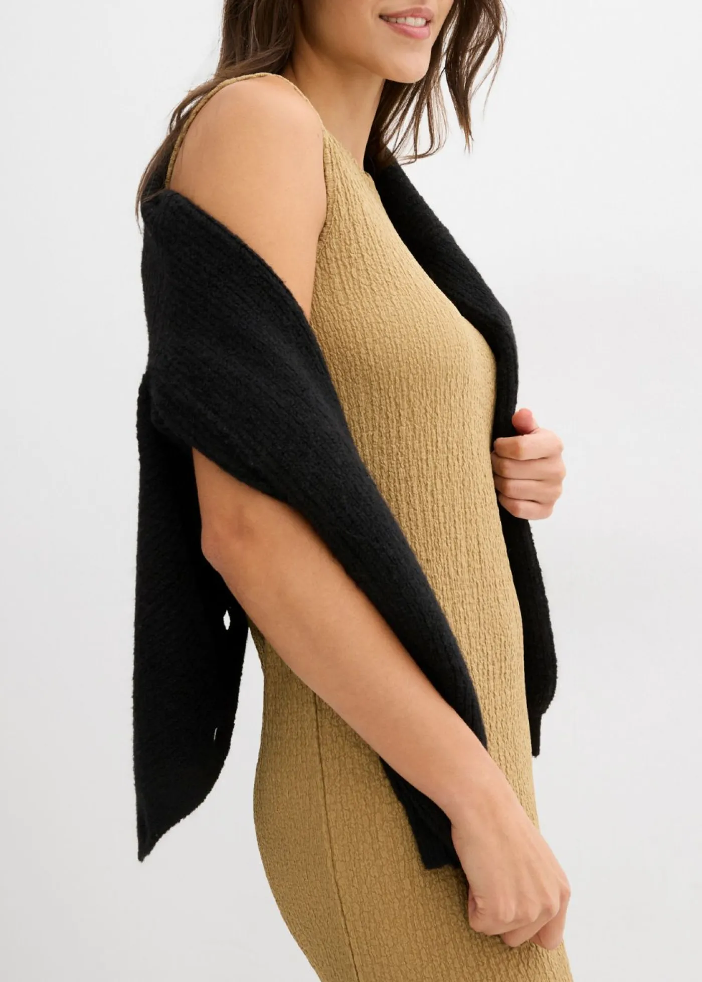 Outlet Vestido de punto de crepé Mujer Vestidos