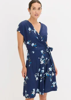 Discount Vestido de punto de diseño cruzado Mujer Vestidos