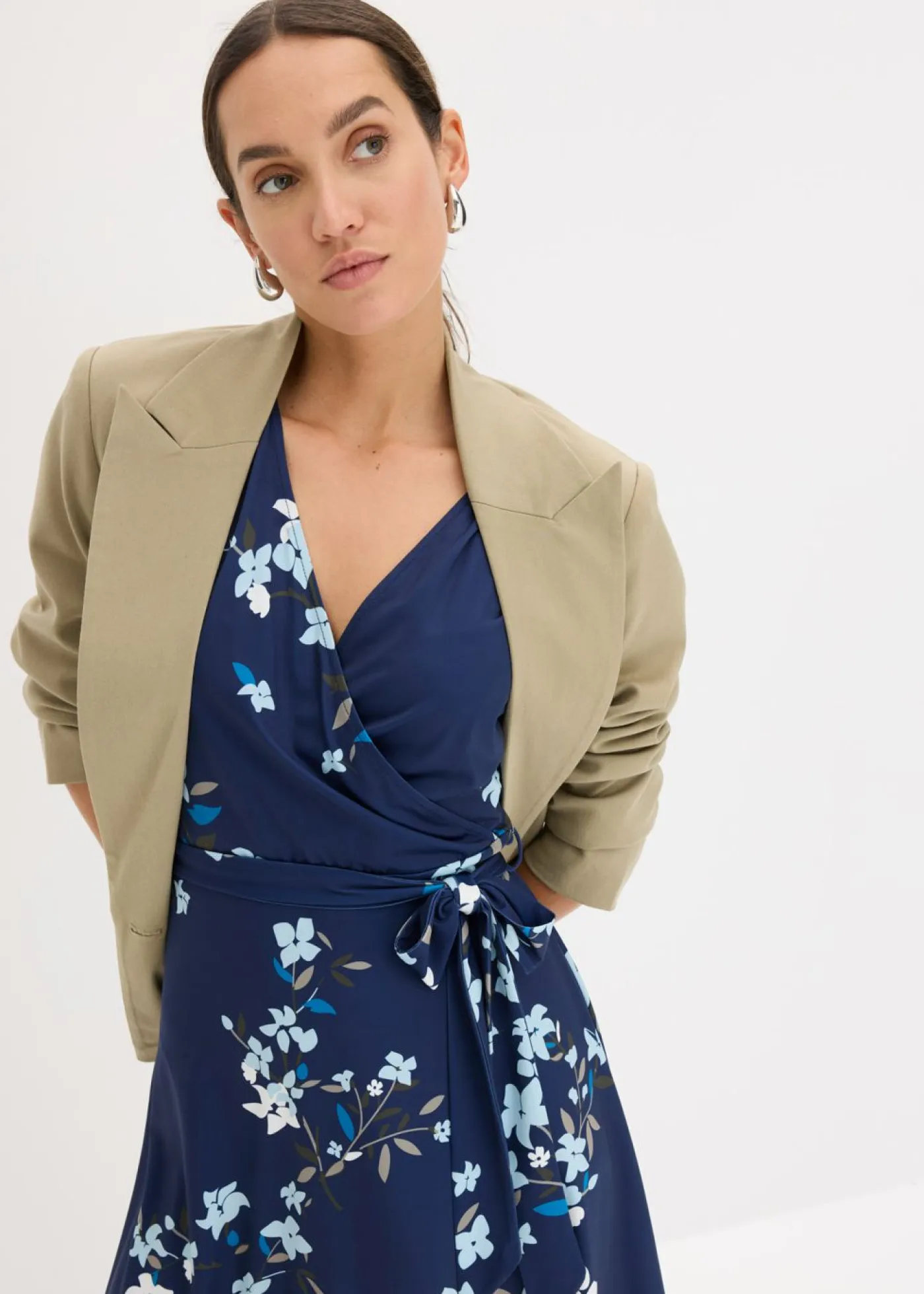 Discount Vestido de punto de diseño cruzado Mujer Vestidos